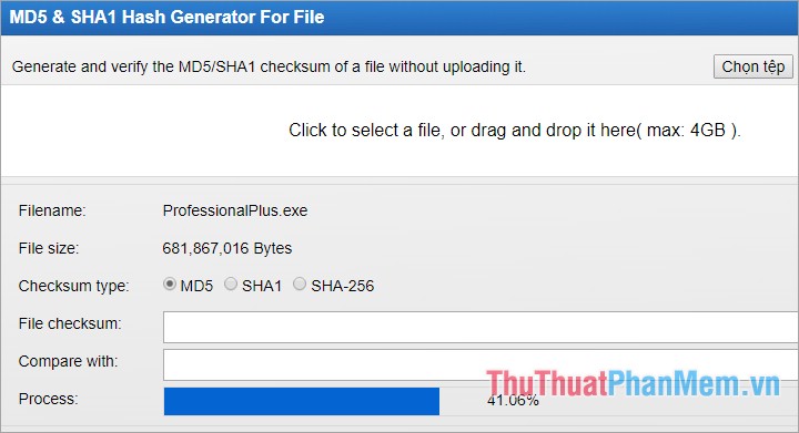 How to check the code MD5 and SHA1 to check the integrity of the file Picture 6