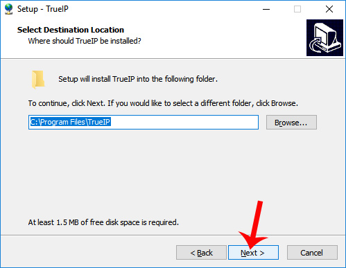 How to check the computer IP address with TrueIP Picture 3