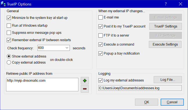 How to check the computer IP address with TrueIP Picture 8