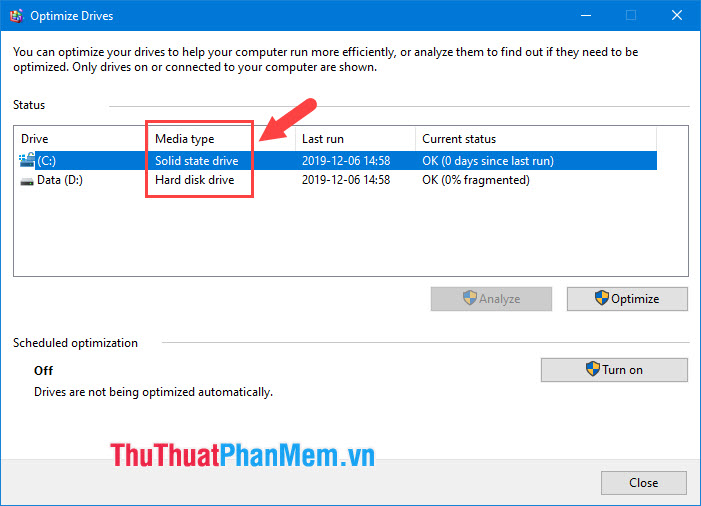 How to check the computer using an SSD or HDD on Windows Picture 10