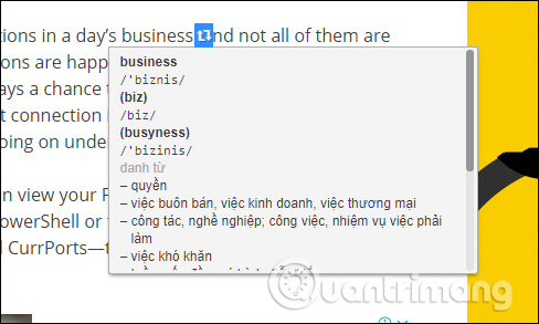 How to check the dictionary on Coc Coc Picture 4
