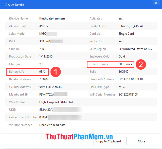 How to check the number of times your iPhone charges and battery level on the iPhone Picture 5