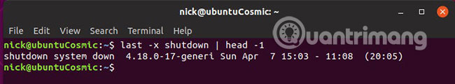 How to check the time of shutdown and reboot in Linux Picture 5