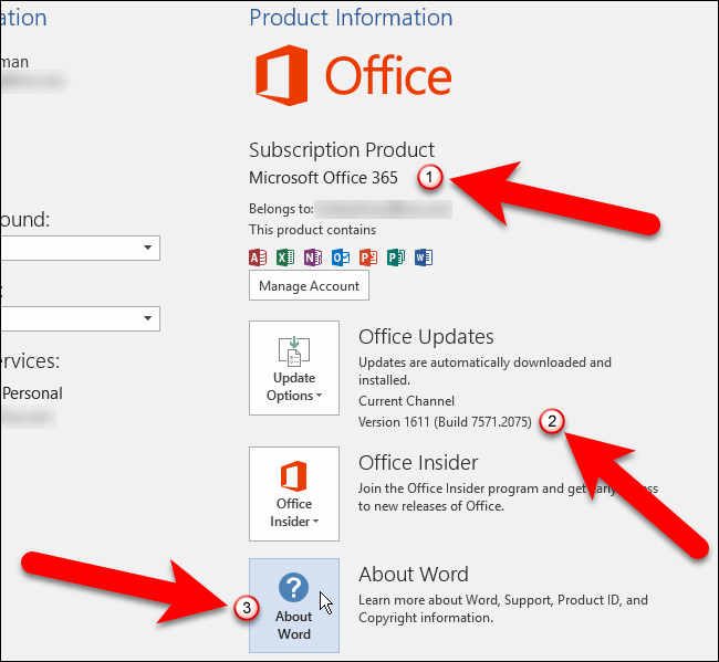 Determine your Microsoft Office version - IT Help