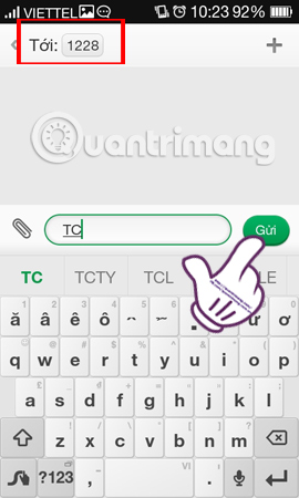 How to check which service Viettel is using on the phone Picture 1