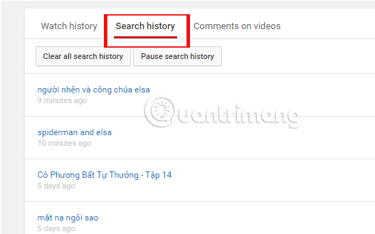 How to check YouTube video search history Picture 3