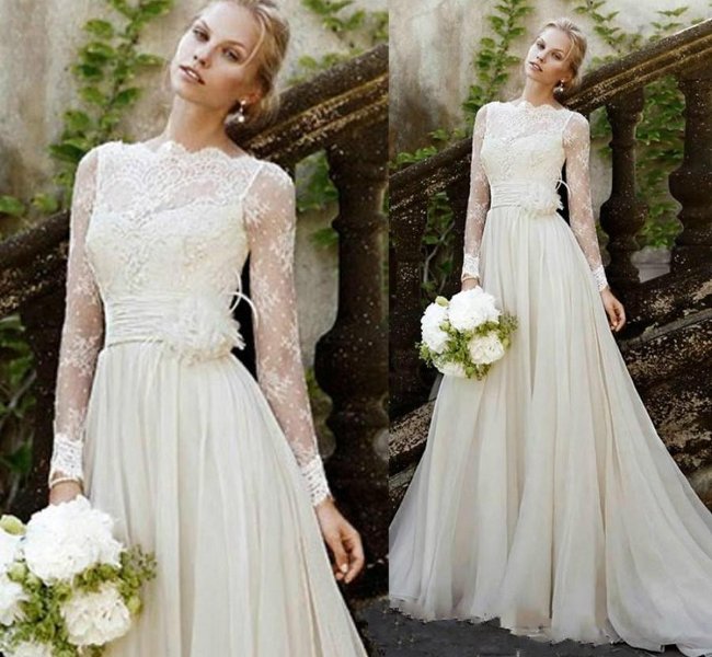 How to choose a wedding dress suitable for the bride's figure Picture 4