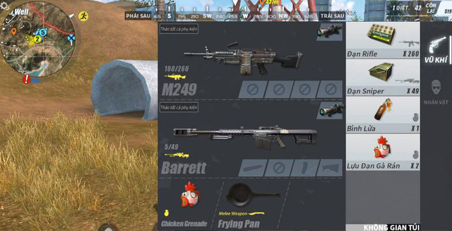 How to choose narrow-range combat weapons in Rules of Survival Picture 3
