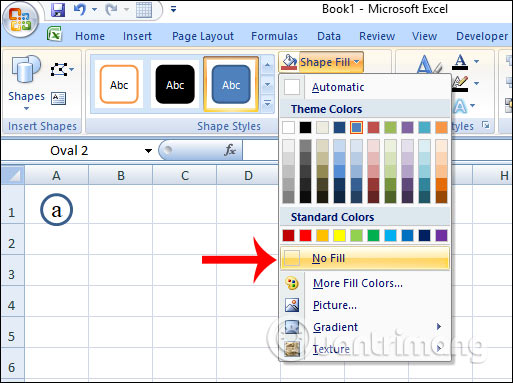 How to circle answers in Word, Excel, PowerPoint Picture 7