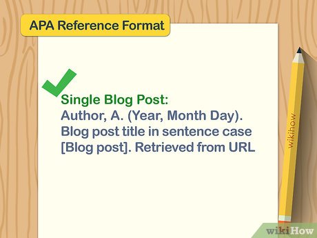 How to Cite a Blog in APA Picture 1