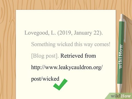 How to Cite a Blog in APA Picture 4