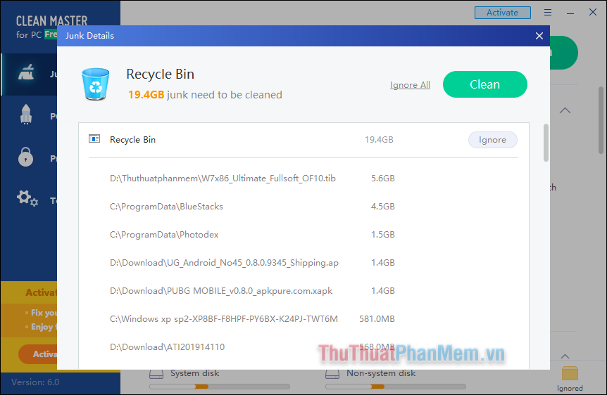 How to clean junk files and speed up Windows with Clean Master Picture 7