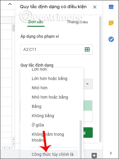 How to color alternating lines in Google Sheets Picture 3