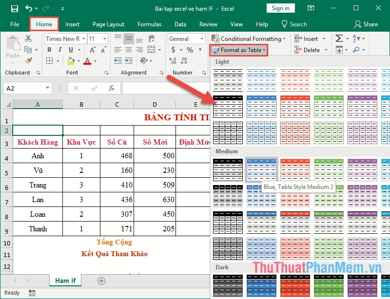 How to color the background, table color in Word, Excel Picture 10