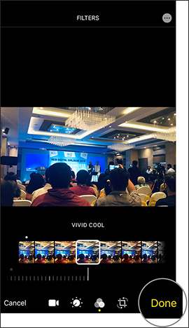 How to color video on iPhone Picture 6