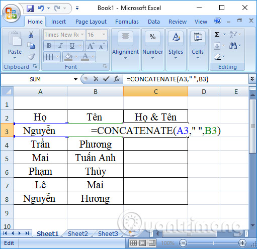 Как объединить 2 столбца Полное имя в Excel не теряет содержимое Snaptik 3551