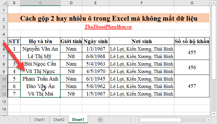 How to combine 2 or more cells in Excel without losing data Picture 12