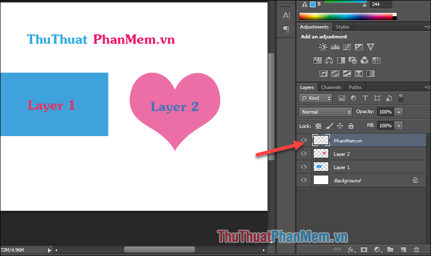 How to combine 2 or more layers in Photoshop Picture 4