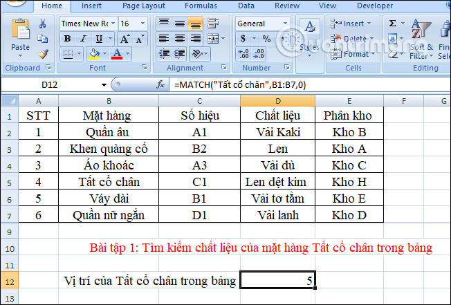 How to combine Index and Match functions in Excel Picture 3