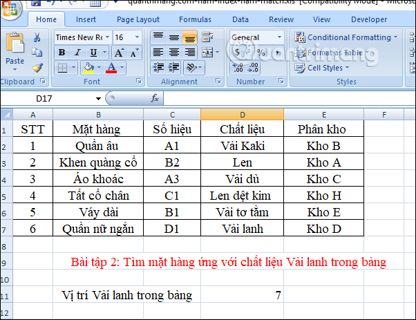 How to combine Index and Match functions in Excel Picture 9