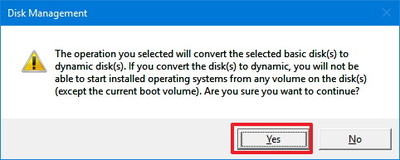 How to combine multiple hard drives into a Volume on Windows 10 Picture 7