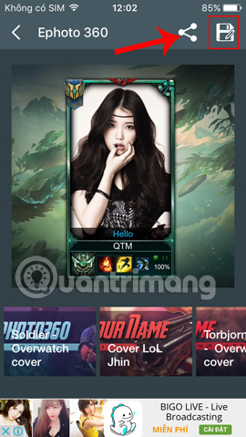 How to combine photos into the League of Legends game rating frame Picture 13