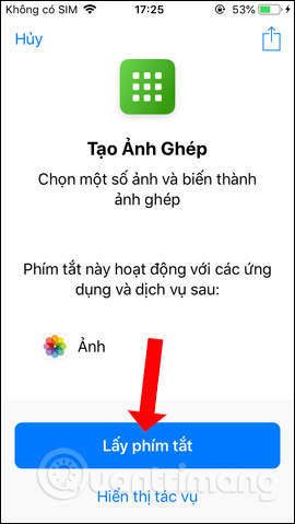 How to combine photos on iPhone with Siri Shortcuts Picture 4