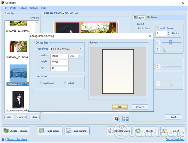 How to combine photos on software CollageIt Picture 11