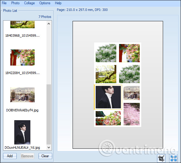 How to combine photos on software CollageIt Picture 8