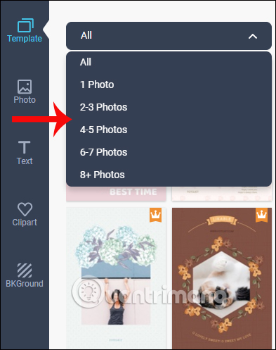 How to combine photos online on FotoJet for free Picture 3