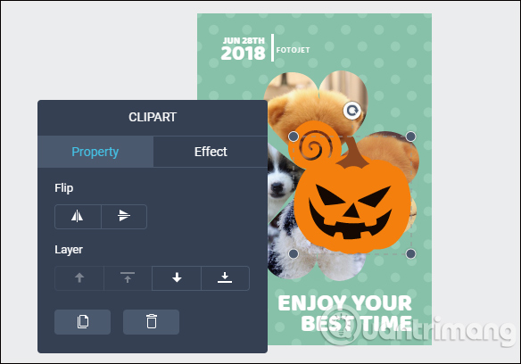 How to combine photos online on FotoJet for free Picture 9