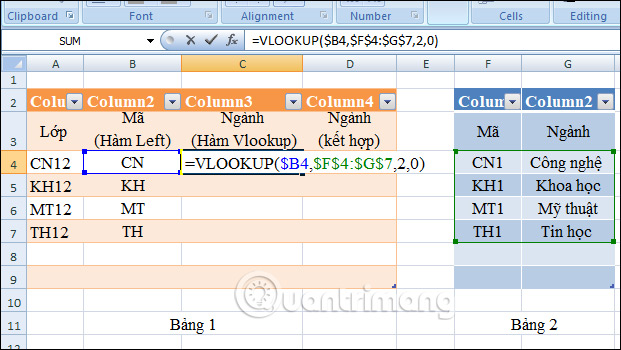 How to combine Vlookup function with Left function Picture 5