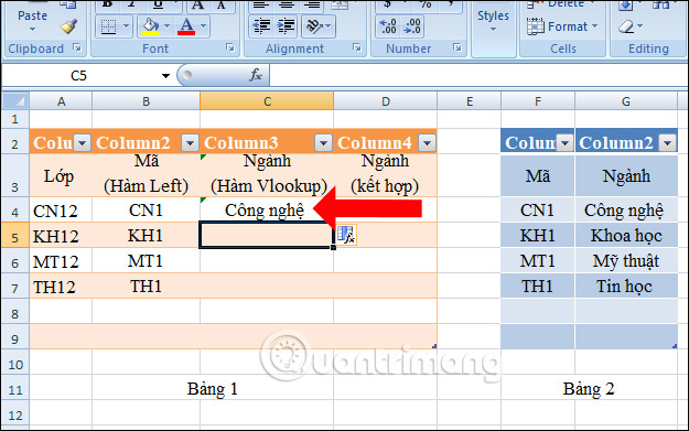 How to combine Vlookup function with Left function Picture 6