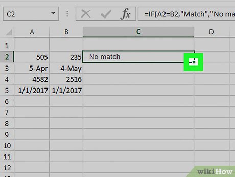 Picture 3 of How to Compare Data in Excel