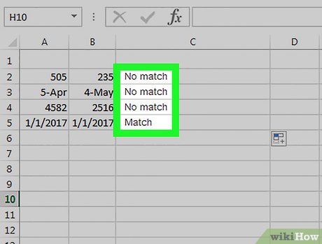 Picture 4 of How to Compare Data in Excel