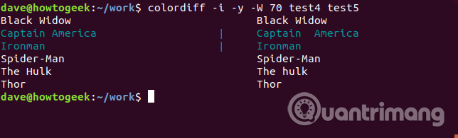 How to compare two text files on Linux Terminal Picture 13