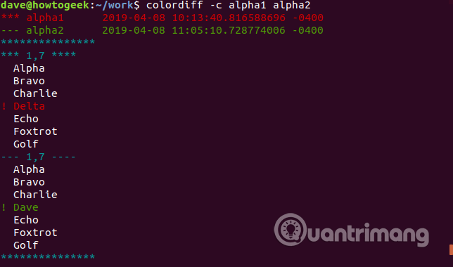 How to compare two text files on Linux Terminal Picture 8
