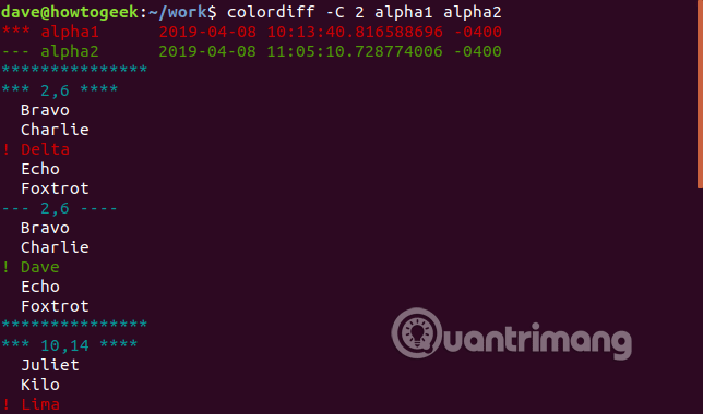 How to compare two text files on Linux Terminal Picture 9