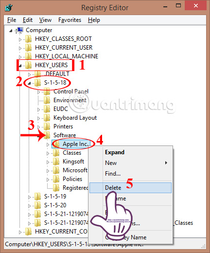 How to completely remove iTunes on your computer? Picture 12