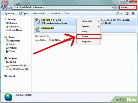 How to Completely Uninstall SopCast 3.5 Picture 11