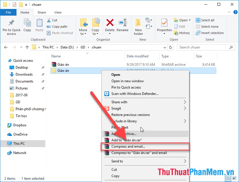 How to compress and decompress files with WinRAR on the computer Picture 6