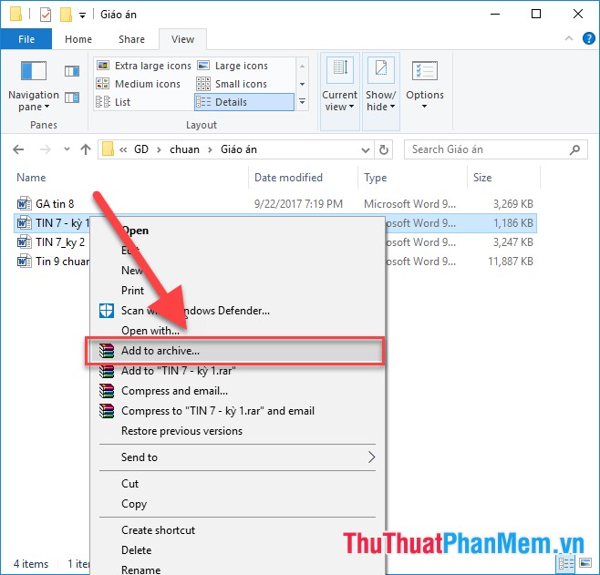 How to compress and decompress files with WinRAR on the computer Picture 8