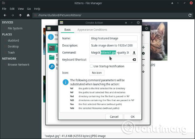 How to compress and resize photos from Thunar File Manager in Linux Picture 6