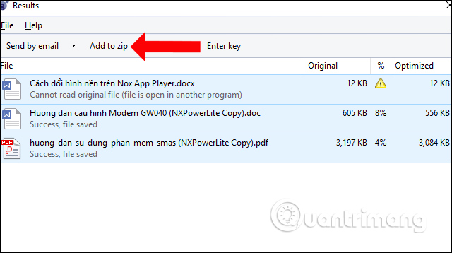 How to compress files with WeCompress tool Picture 16