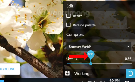 How to compress photos on Squoosh online Picture 5