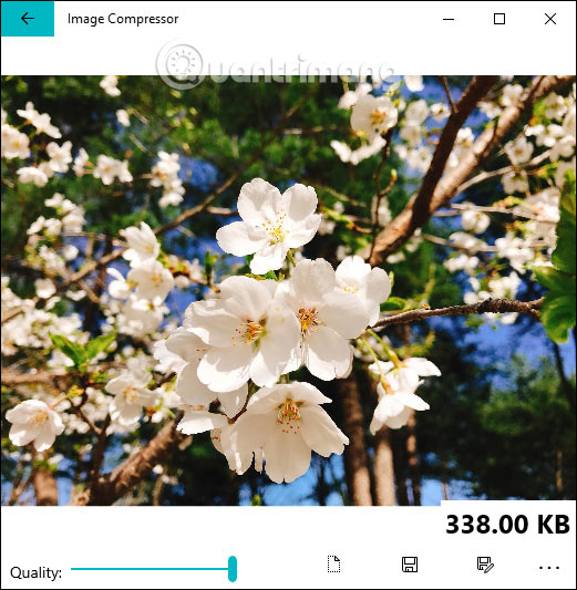 How to compress photos on Windows 10 Compressor image application Picture 3