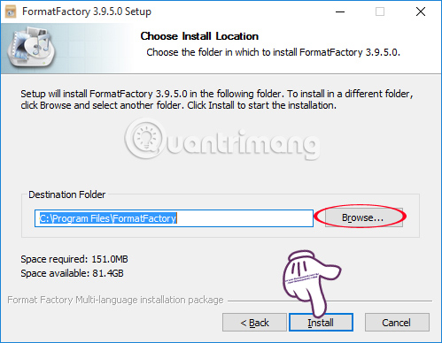 How to compress video capacity by Format Factory Picture 3