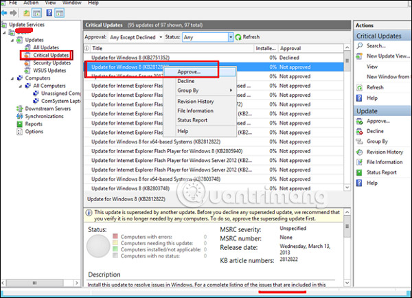 How to configure and adjust WSUS in Windows Server 2012 Picture 11