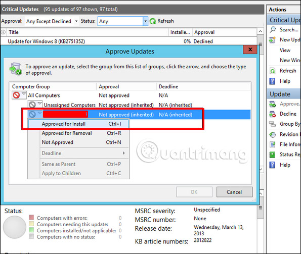 How to configure and adjust WSUS in Windows Server 2012 Picture 12