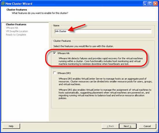 How to configure VMware High Availability (VMHA) Picture 5